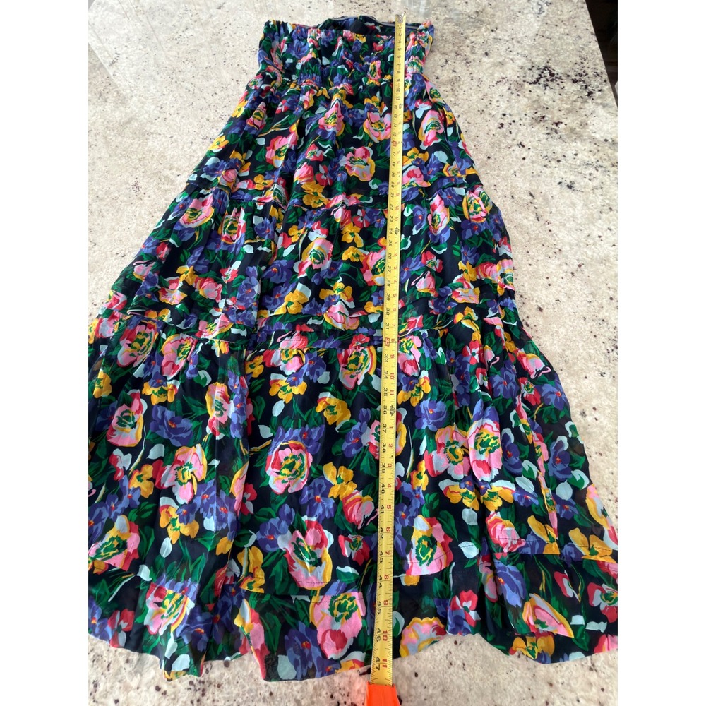 Anthropologie Somerset Strapless Maxi Dress‎ Floral Size M NWT - Picture 4 of 7